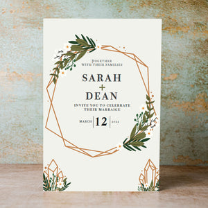 Mass Booklet floral geometric frame