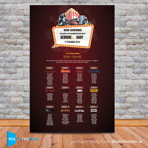 Movie Table Plan