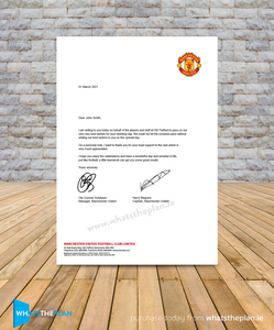 MUFC Signed Letter